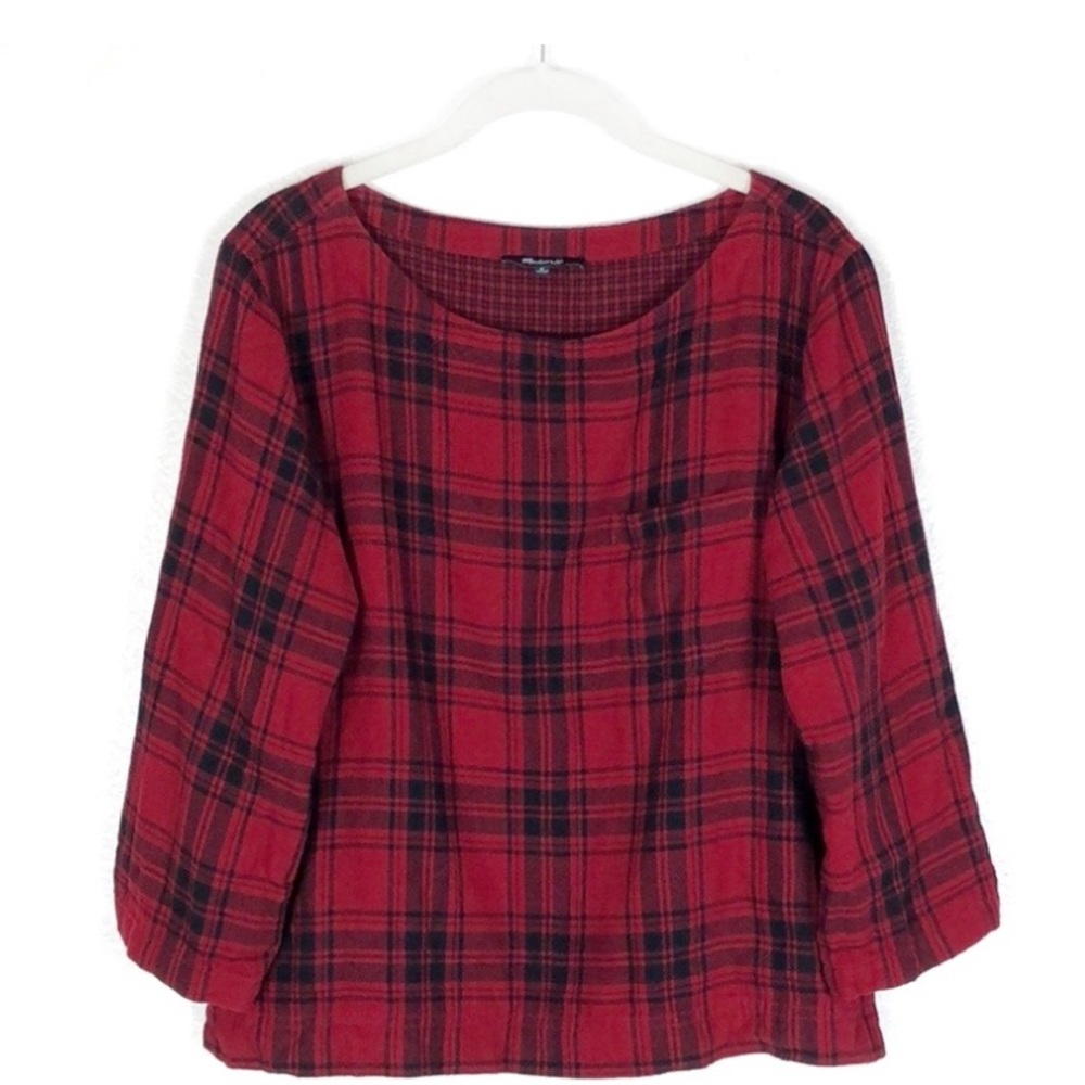 Madewell Herald Curtis plaid top M